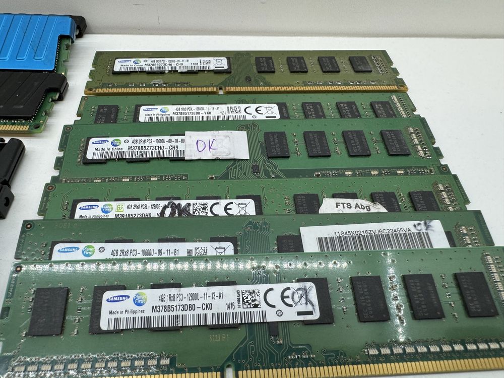 Ddr 3  4Gb  1333/1600Mhz  Corsair, Kinston, Samsung, hynix