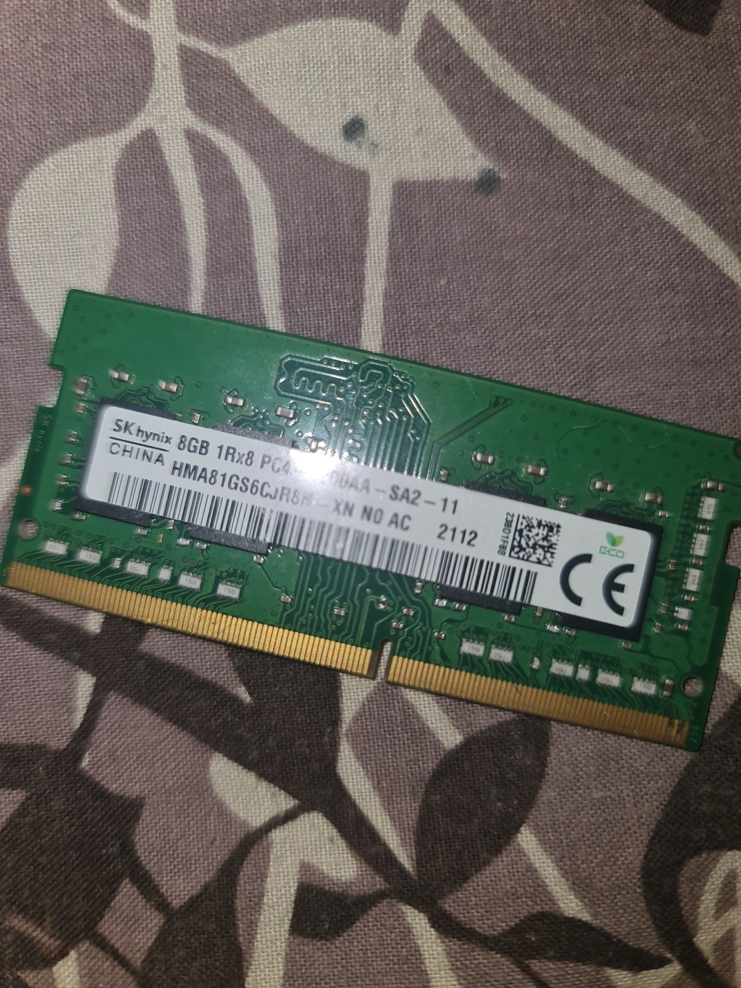 DDR3 8 гб для ноутбука оперативная 8g