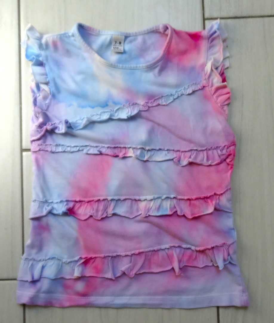 Bluzeczka Zara Kids 128 z falbankami