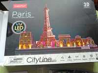 Puzzle 3D Paryż LED