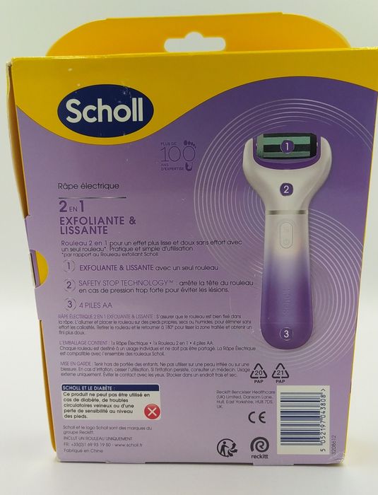 Elektryczny piling do stóp scholl