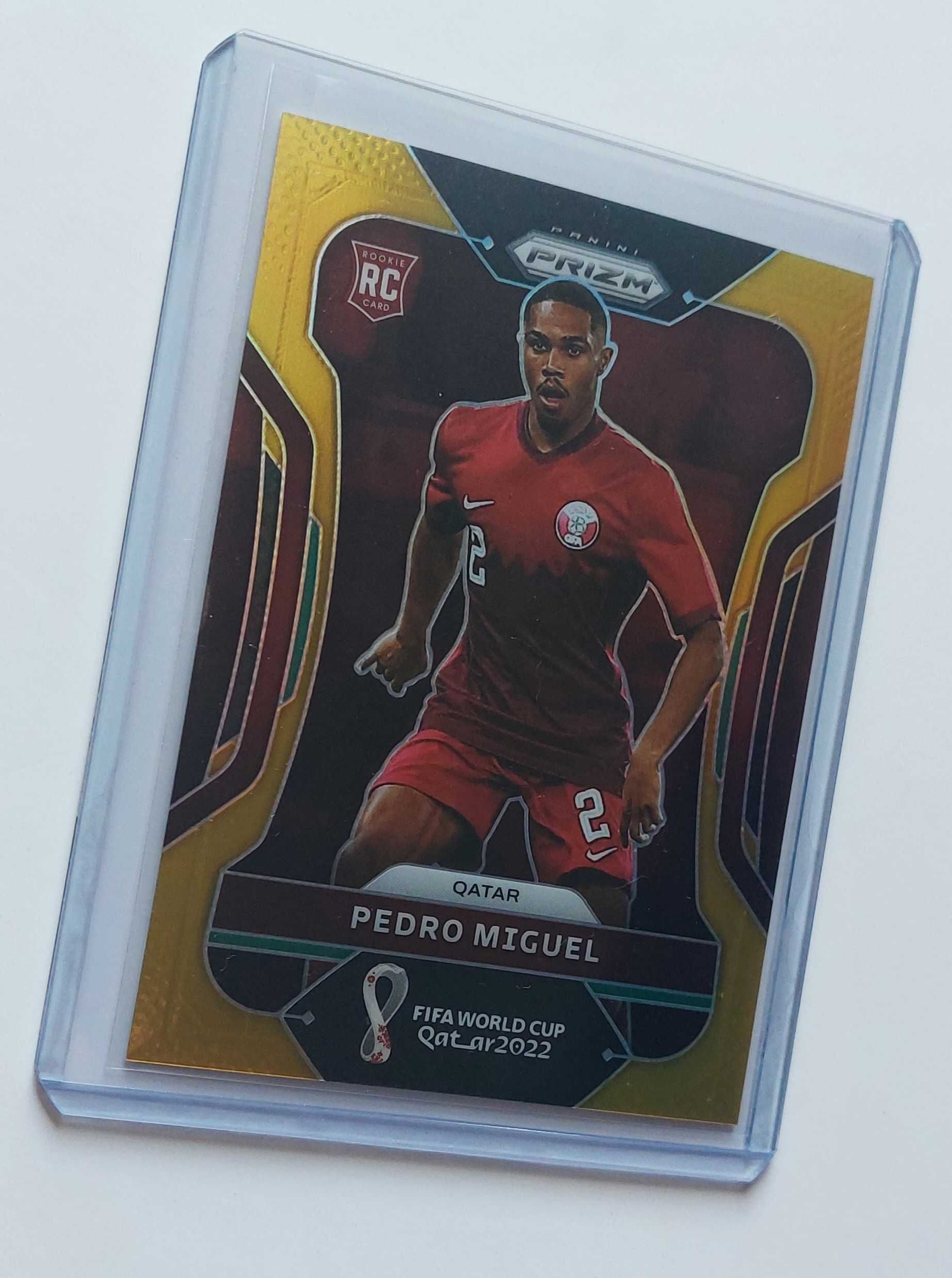 FIFA World Cup 2022 Qatar Pedro Miguel Gold Prizm #189 01/10 Qatar