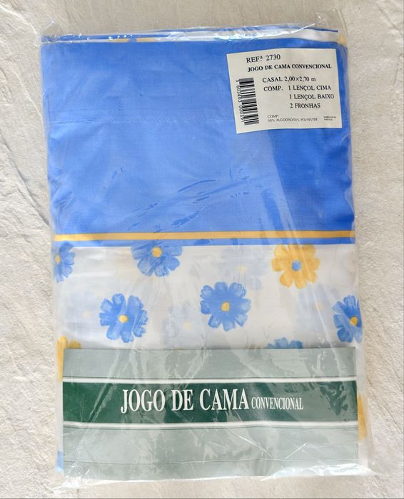 Conjunto de lençóis cama casal NOVOS
