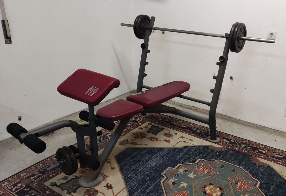 Banco de supino plano inclinável