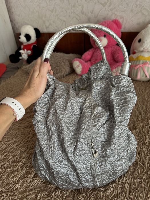 Сумка женская с кожаными ручками