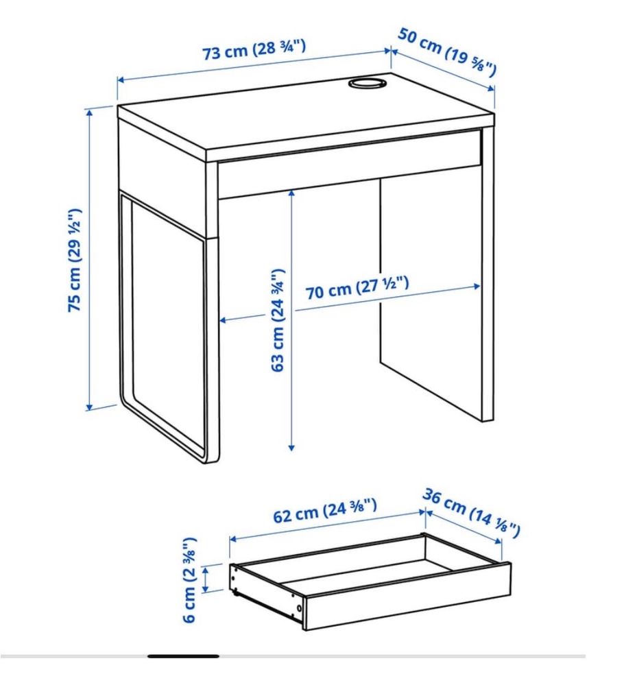 Secretária Branca Ikea