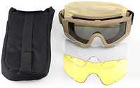 Тактические Защитные очки из USA. Xaegistac Airsoft Google's. 3 линзы