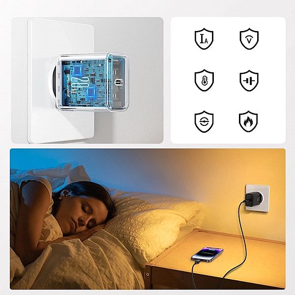 Ładowarka USB C 20W PD Joyroom JR-TCF06 z kablem USB C - Lightning - c