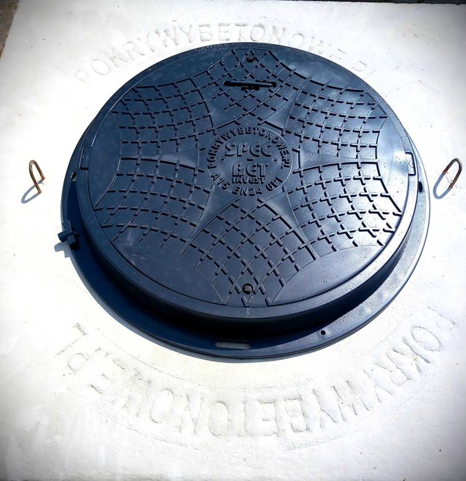 Najazdowa Pokrywa Betonowa do 5 ton 105/120/140cmWŁAZ zamykany Wysyłka