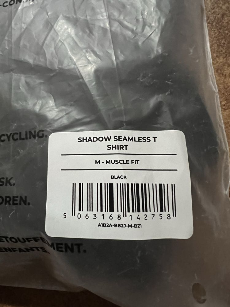 Gymshark Shadow Seamless tshirt koszulka onyx v5