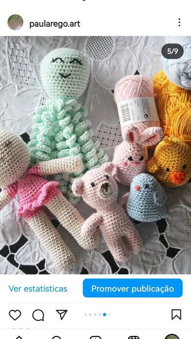 Amigurumi lindos bichinhos