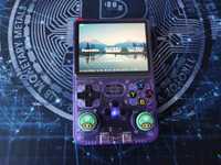 Retro Konsola Data Frog R36S Fioletowa Gameboy PSP Konsolka Prezent