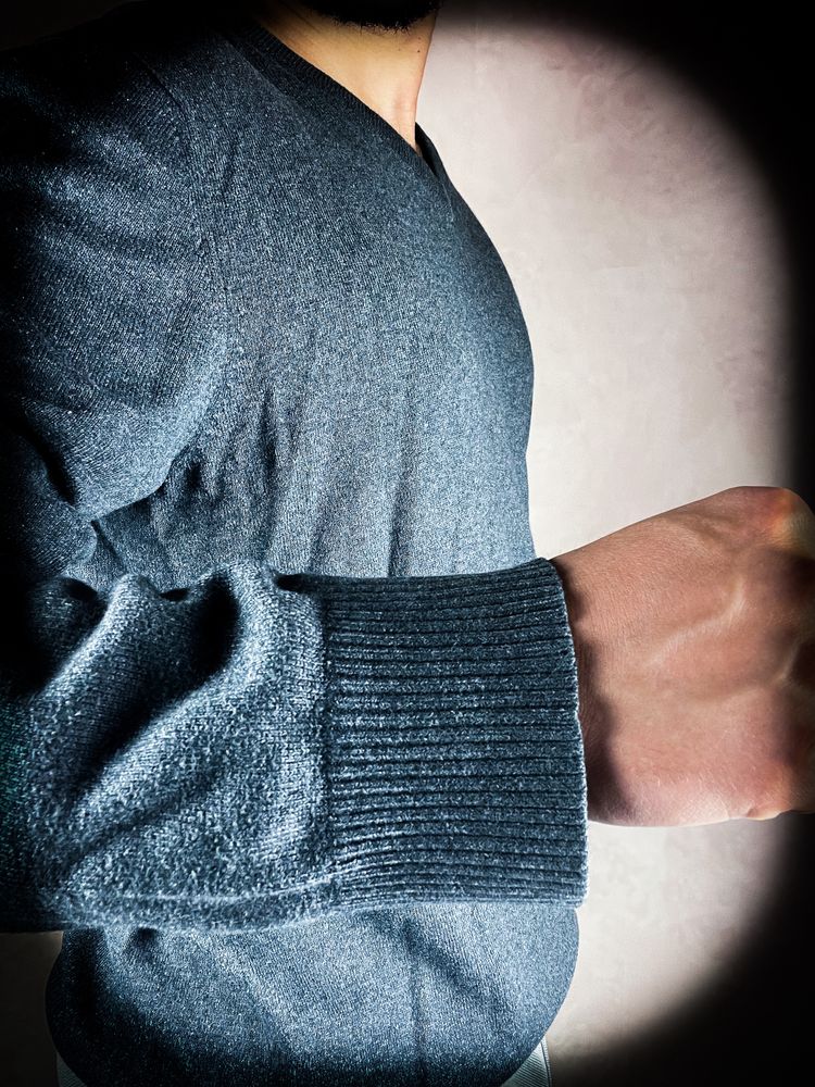 Stylowy Czarny Męski Sweter «Tommy Hilfiger» Roz: M