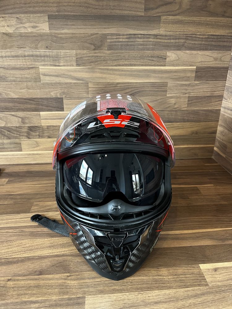 Kask motocyklowy  LS2 Challanger FF 327 Carbon Nowy