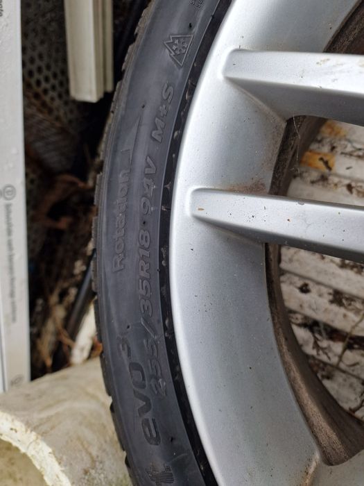 Felgi zimówkami Ronal 18cali, hankook evo3