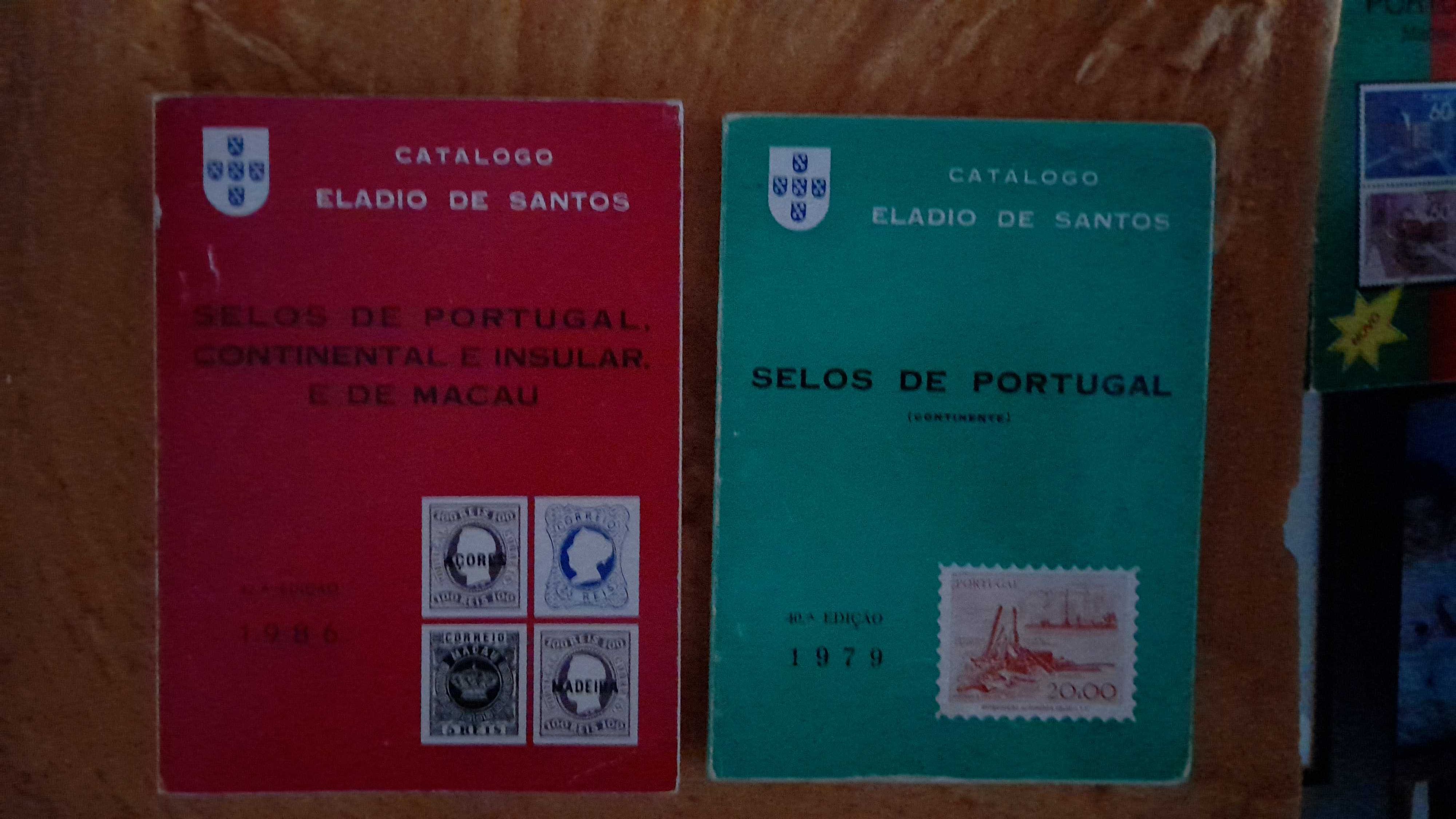 Catálogos Selos Eládio de Santos 1979 e 1986