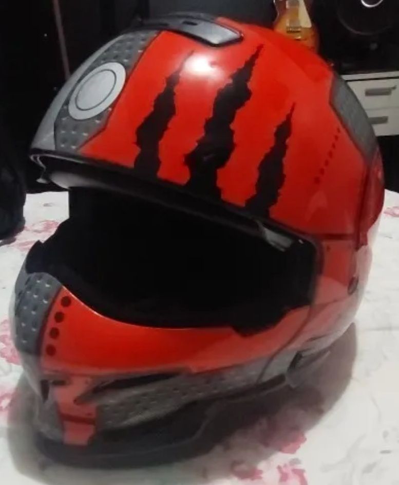 Capacete estilo Scorpion espacial astronauta lunar