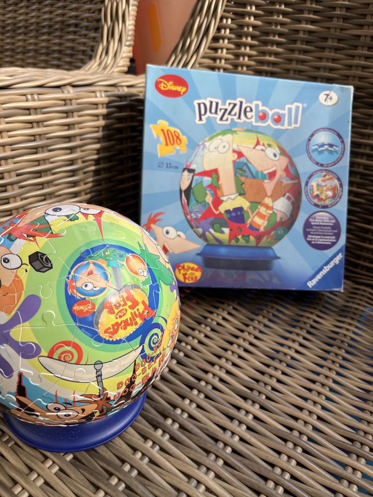 Puzzle ball 108 elementów 7+ Phineas & Ferb