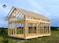 Szkielet domku na zgłoszenie 35m2 parter + 35m2 poddasze (domek 70m2)