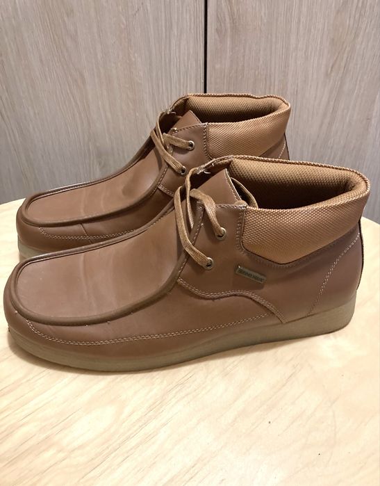 Wygodne buty męskie mokasyny brązowe r 45