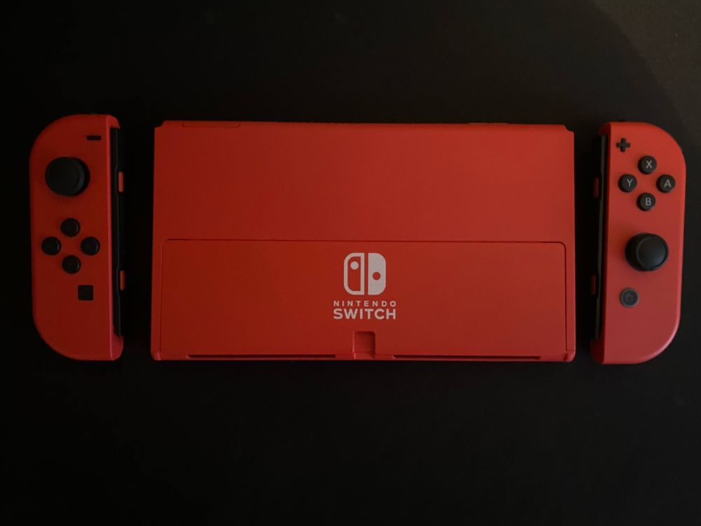 Nintendo Switch OLED - Mario Red Edition+3 gry +capture card GWARANCJA