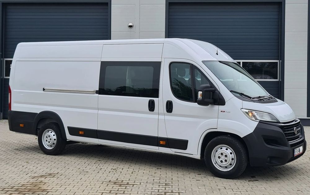Fiat DUCATO L4H2 MAXI BRYGADÓWKA 7 OSÓB !!! RUCHOMA ŚCIANA GRODZIOWA!!! KLIMA NR.1  brygadówka 7 osób, homologacja ciężarowa, klima, tempomat, nr.1