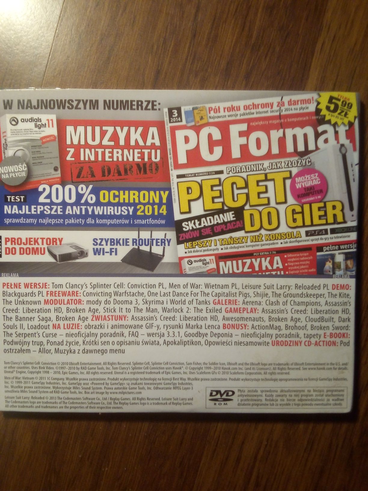 Trzy gry na PC bez żadnej ryski Tytuły w opisie