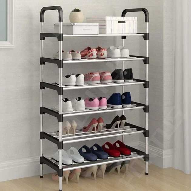 Полиця для взуття 6 секцій New shoe rack 56 х 28 х 113 см