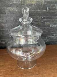 Szklana bomboniera pojemnik na słodycze Decorative Glass Jar