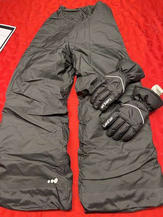 Calças e luvas de neve criança