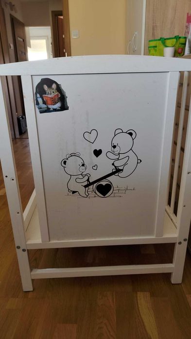 Łóżeczko dziecięce białe