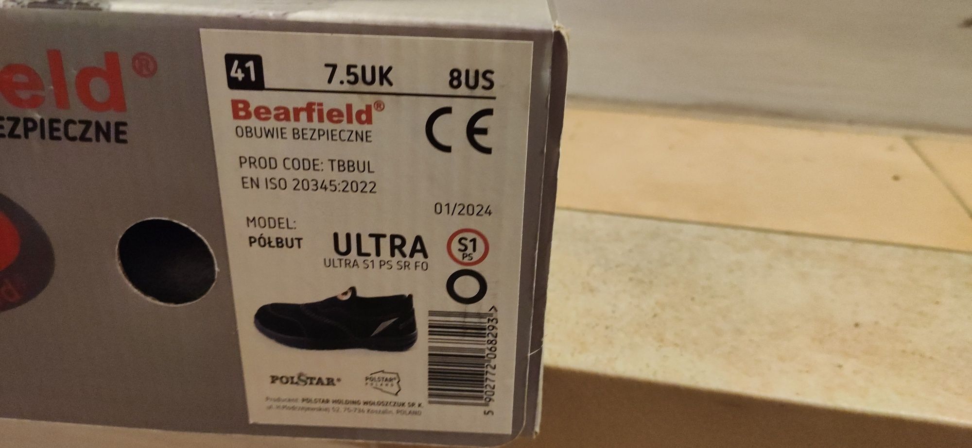 Buty robocze ochronne Bearfield rozmiar 41