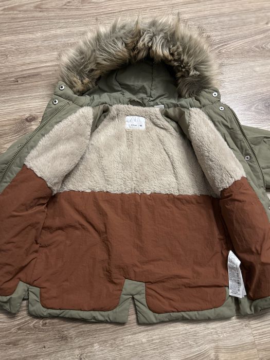 Ocieplana kurtka przejsciowa dla chlopca 98 Zara