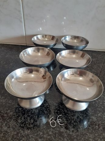 Taças sobremesa alumínio