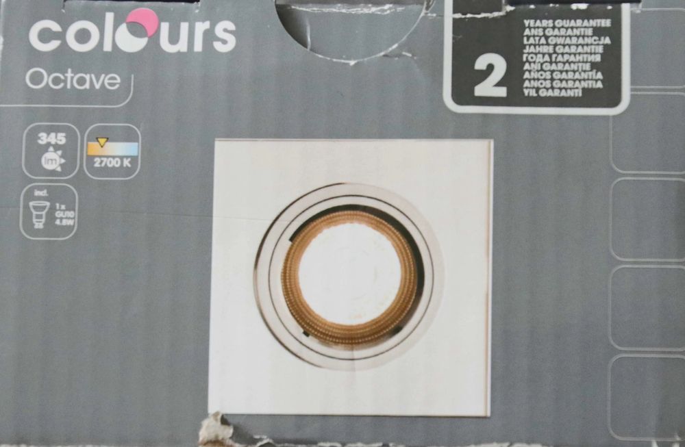 Oczko kwadratowe Colours Octave GU10 LED 345 lm
