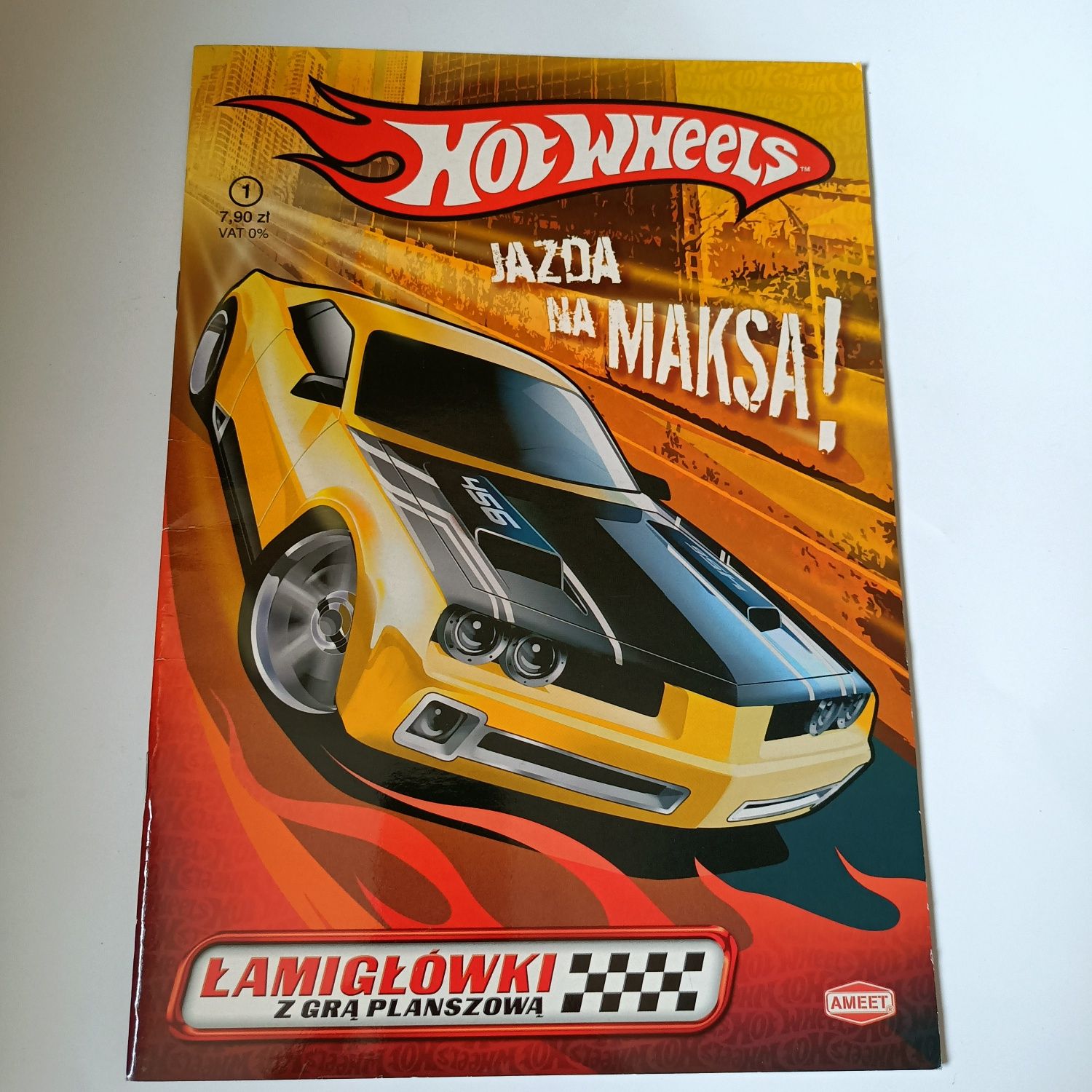 Hotwheels łamigłówki z gra planszową