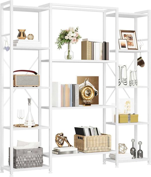 Regał na książki YITAHOME 13 półek biały