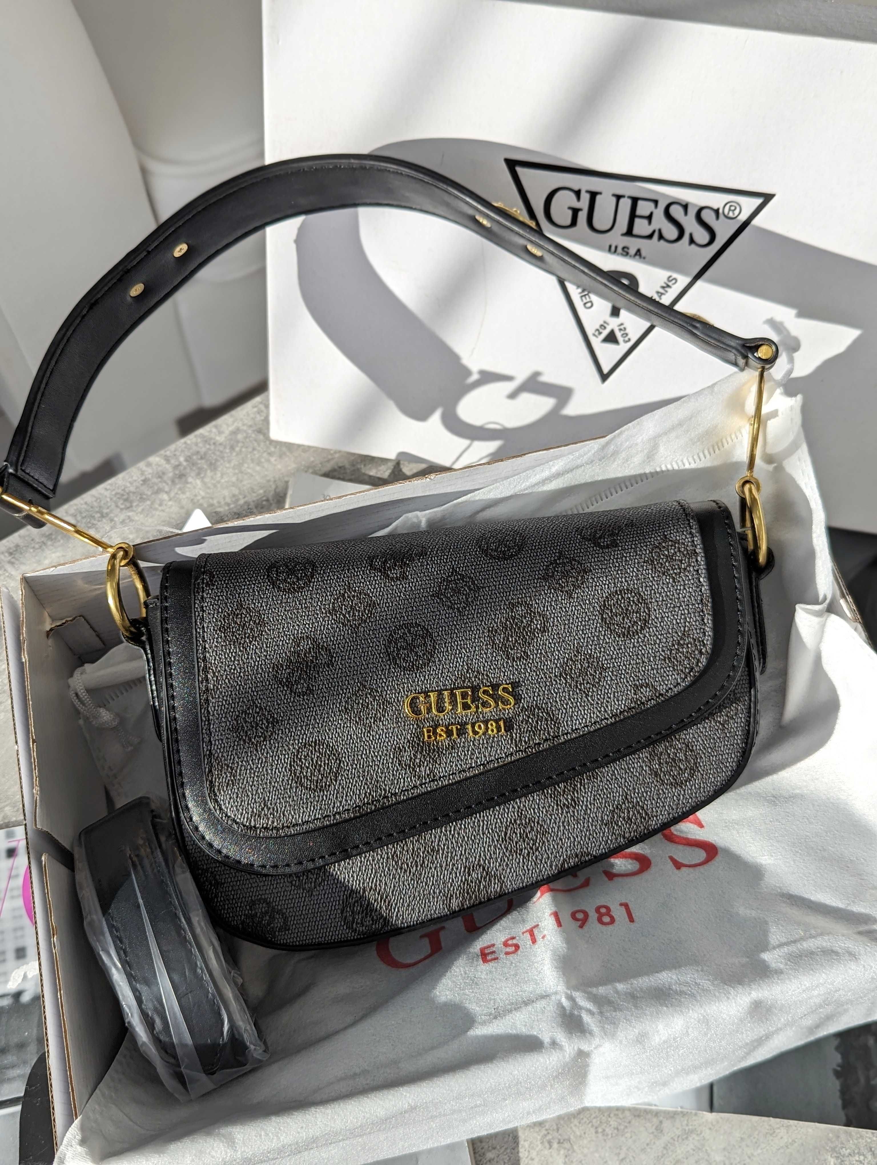 Сумка женская Guess dream седло через плечо Гесс