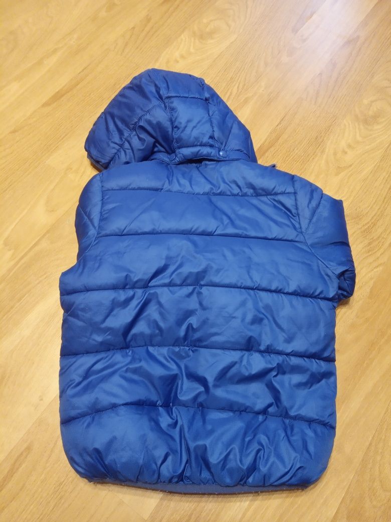 Kurtka zimowa niebieska pikowana dla chłopca 122 HM