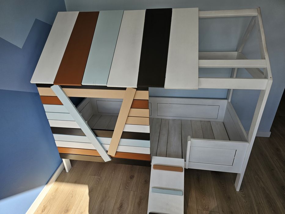 Łóżko dziecięce, domek drewniany 180x90cm