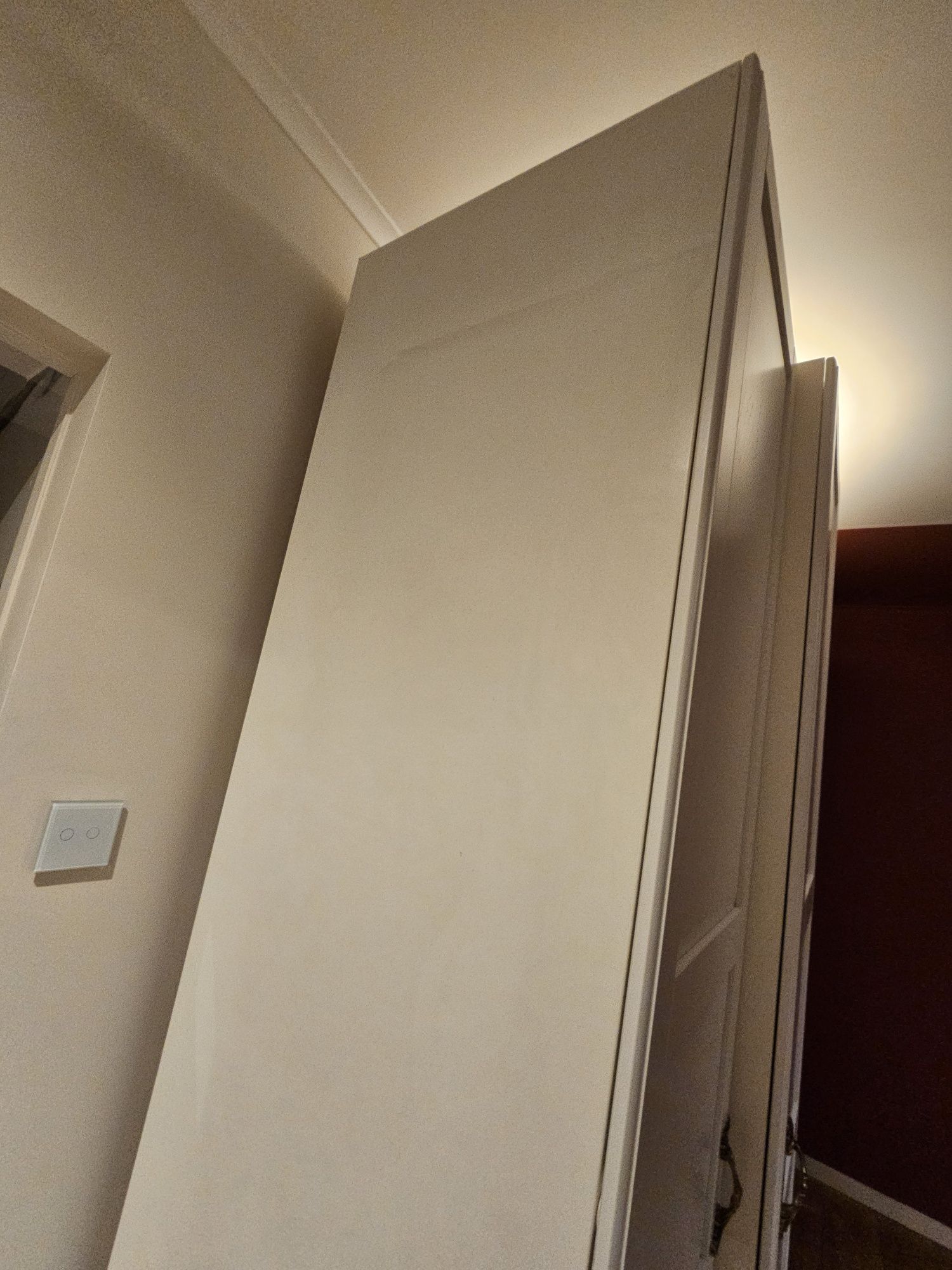 Dwie szafy pojedyncze białe wysokie ikea