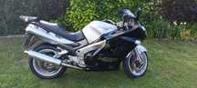 Kawasaki ZZR1200 zarejestrowany nowe opony