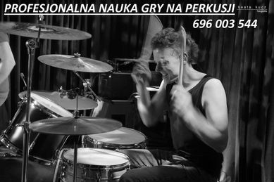 Nauka, lekcje gry na perkusji. Drum lessons.