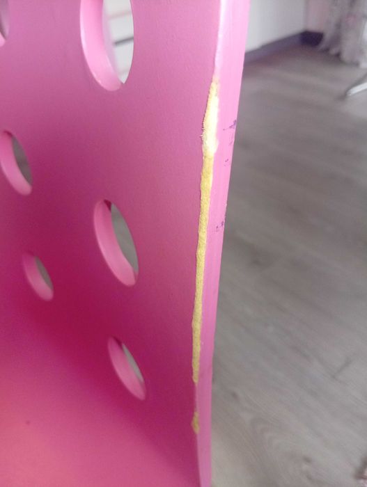 Różowe krzesło obrotowe do biurka Ikea – dziecięce, stan dobry