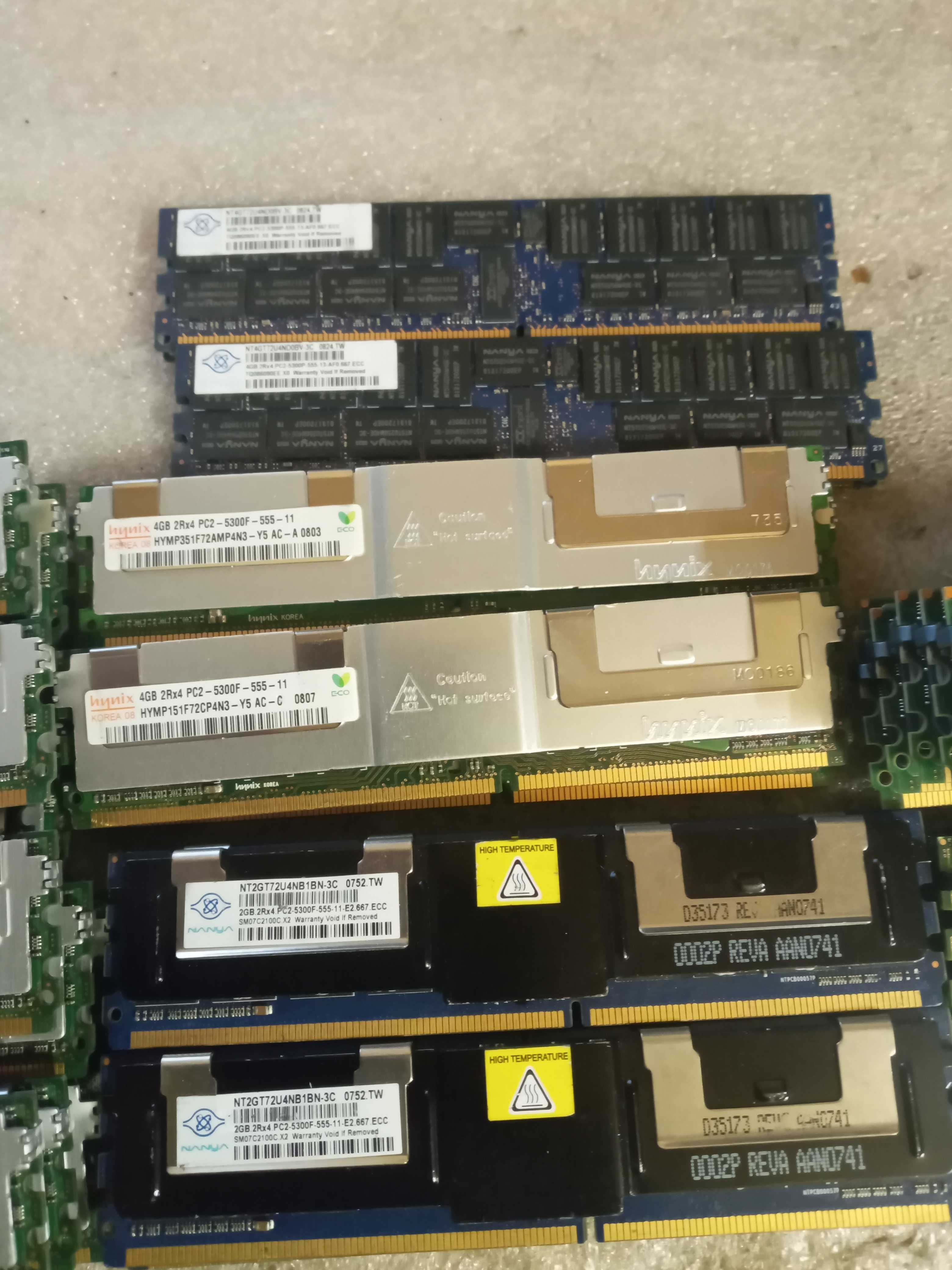 лот 20+ шт Пам'ять для сервера DDR2-667 2.4.8Gb PC2-5300F ECC FB-DIMM