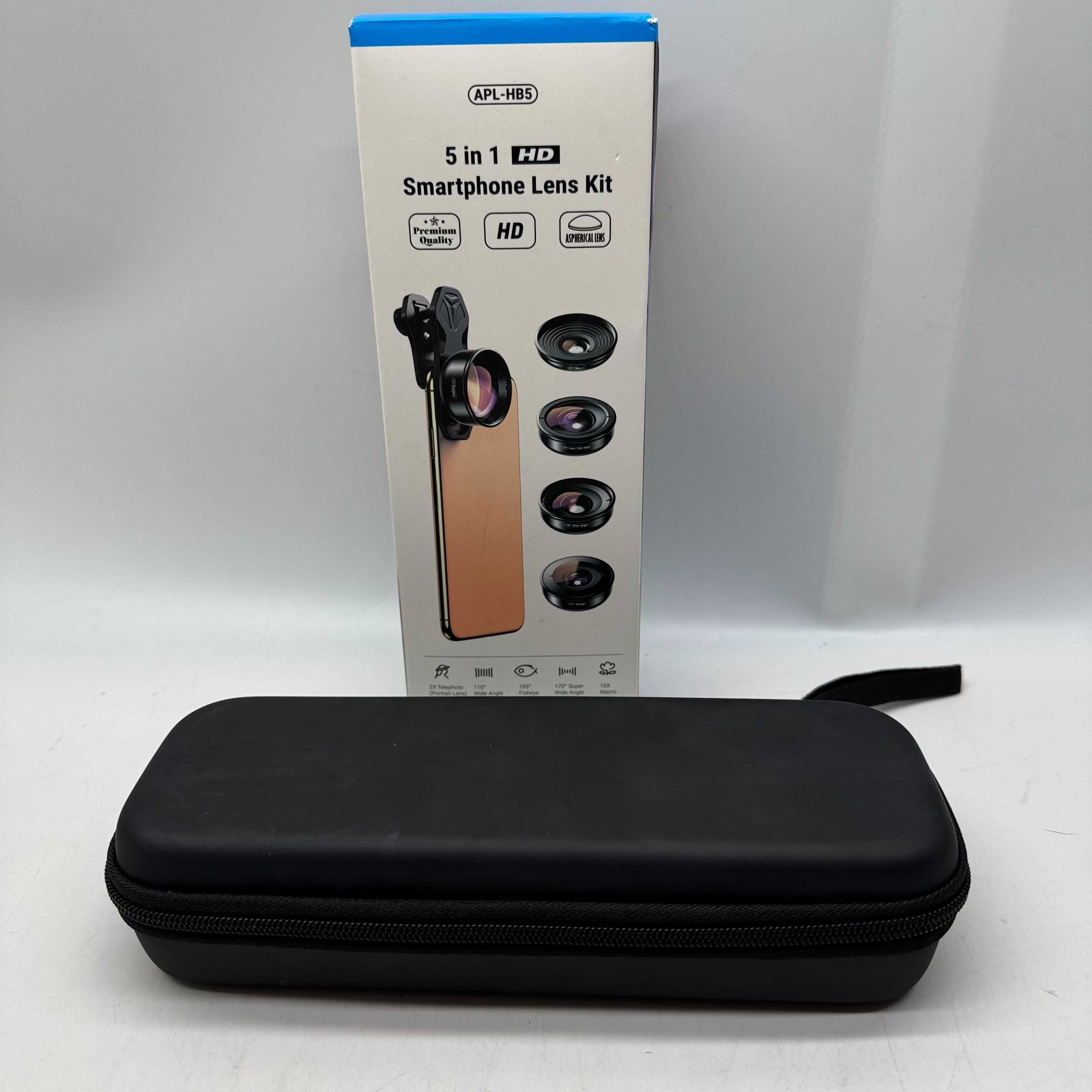 Zestaw obiektywów do telefonu 5w1 Apexel APL-HB5