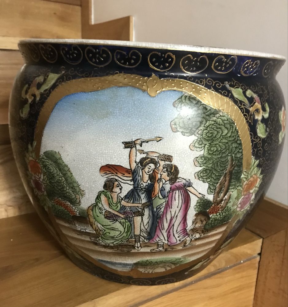 JARRÃO vintage safari africano /VASO chines anos80-90