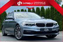 BMW Seria 5 PÓŁSKÓRA RADAR NAVI KAMERA ALU18 serwisowana bezwypadkowa gwarancja