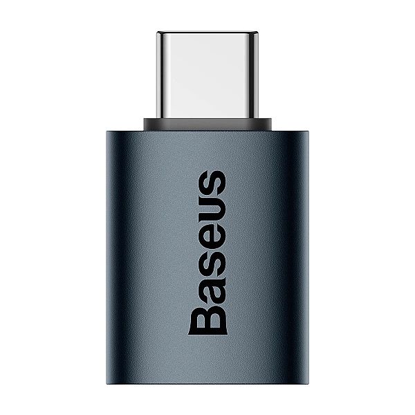 Adapter Baseus Ingenuity Series z USB-C do USB-A 10Gb/s - niebieski