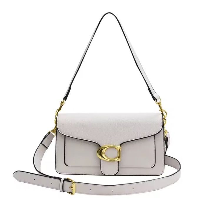 6 кольорів Сумка Coach коуч на плече з пряжкою шкіряна жіноча